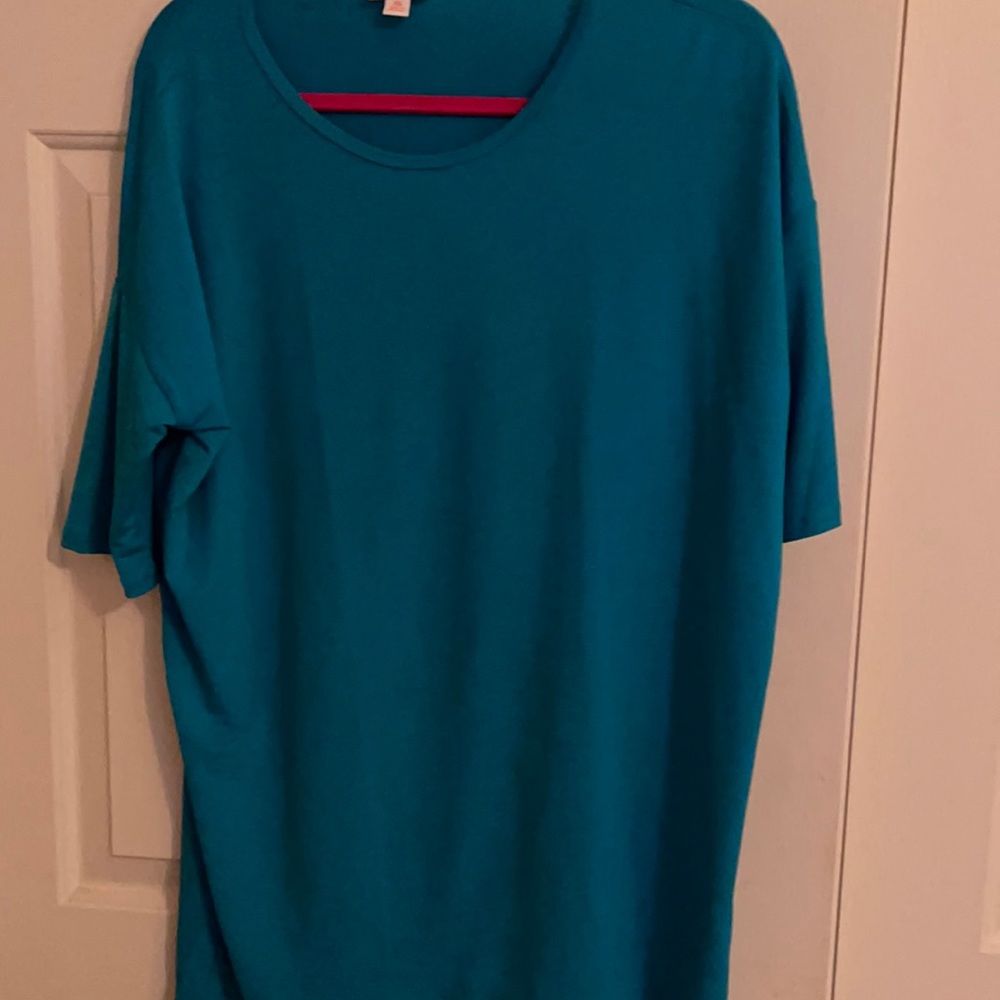 LaLa Roe Irma top Turquoise color